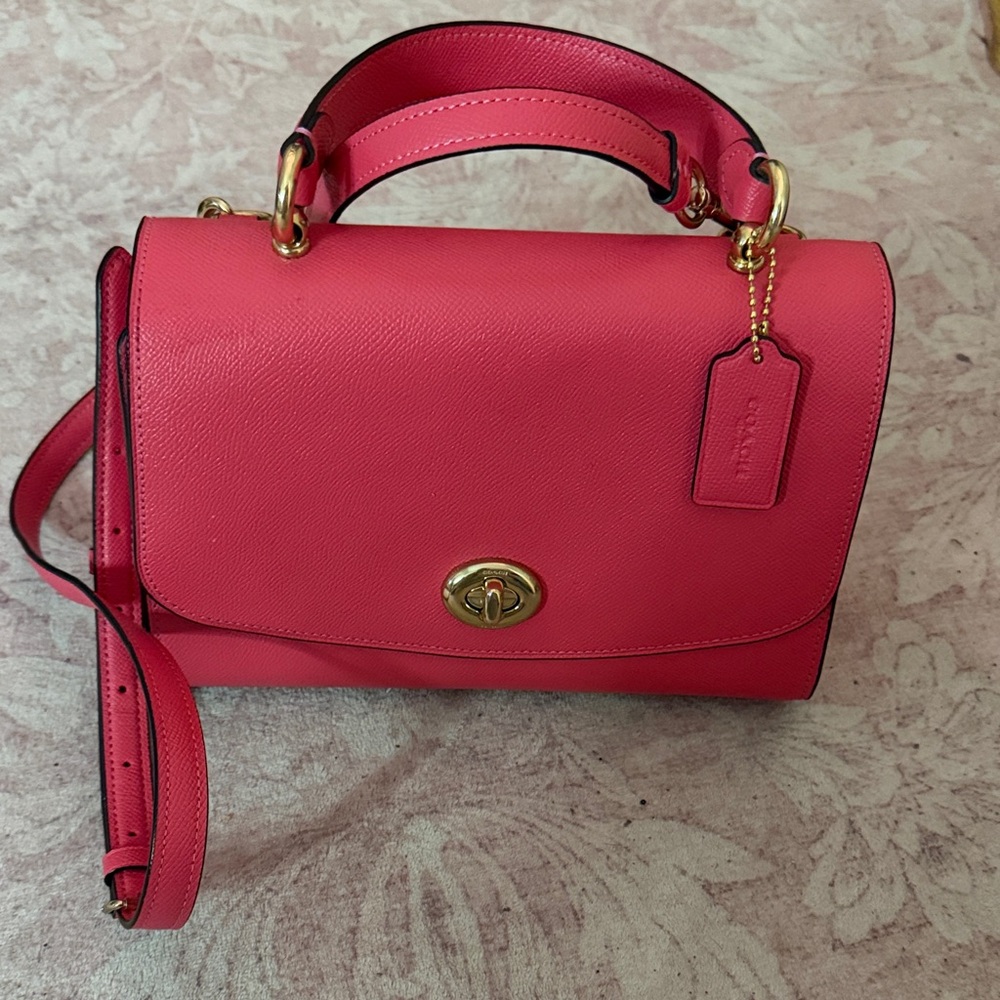 Pink coach bag